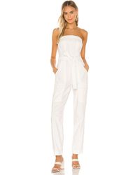 Free People Go West Utility Jumpsuit - White