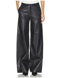 L'Agence - Livvy Straight Leg Trouser en Black - Lyst