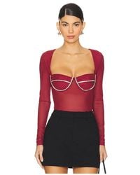 Bardot - Carter Diamante Bodysuit - Lyst