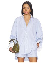 The Attico - Striped Button Down Shirt - Lyst