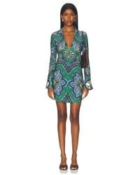 Alice + Olivia - Freya Fitted Nipped Waist Button Down Mini Dress - Lyst