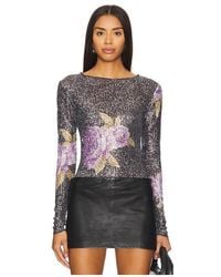 Free People - X Intimately Fp Printed Rush Long Sleeve - Lyst