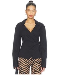 Simon Miller - Anya Poplin Wrap Top - Lyst