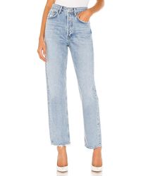 Agolde - Pierna Recta 90S En Color Denim Claro Talla (También En 24, 25, 26, 27, 28, 29, 30, 31, 32, 33, 34) - Lyst