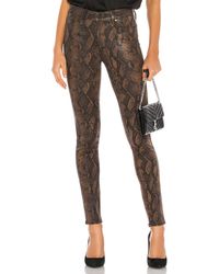 PAIGE Джинсы Скинни Hoxton В Цвете Coated Brown Snake. Размер 24 (также В 25,27,28,30). - Коричневый