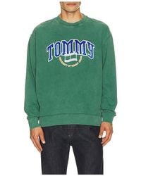 Tommy Hilfiger - Relaxed Varsity Crest Crewneck Sweatshirt - Lyst