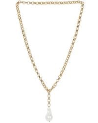 BaubleBar - Taegan Pearl Lariat Necklace - Lyst