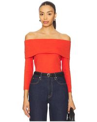 Nation Los Angeles - Alexi Off The Shoulder T-Shirt - Lyst