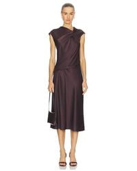 Theory - Twist Bodice Dress - Lyst