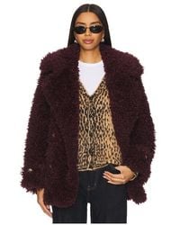 Free People - Kurzmantel Aus Webpelz Sophie - Lyst