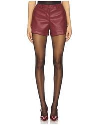 SNDY'S - X Revolve Wendy Faux Leather Shorts - Lyst