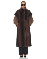 DUCIE - Harper Long Fur Coat - Lyst