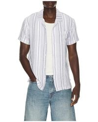 Vintage Summer - Basket Weave Camp Shirt - Lyst