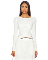 The Line By K - Zoe Top En Color Blanco Talla (También En S) - Lyst