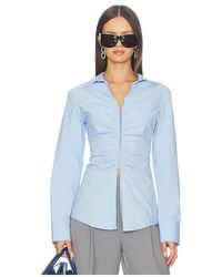 Alexander Wang - Shirt With Gathered Bust - Lyst