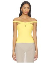 Susana Monaco - Cross Front Top Off Shoulder Top - Lyst