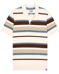 Scotch & Soda - Regular Fit Knitted Striped Polo - Lyst