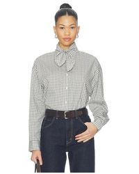 Elodie the Label - Clair Tie Neck Shirt - Lyst