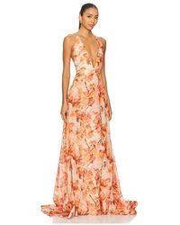 SAU LEE Helene Dress in Pink | Lyst