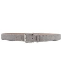 Vince - 30Mm Alex Stitched Suede Belt - Lyst