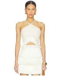 PATBO - Amethyst Fringe Top - Lyst
