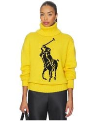 Polo Ralph Lauren - Big Pony Wool Turtleneck Sweater - Lyst