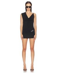 HAELO - Asymmetric Cowl Mini Dress - Lyst