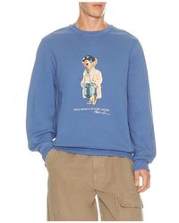 Polo Ralph Lauren - Seasonal Fleece Novelty Litchfield Bear Crewneck Sweatshirt - Lyst