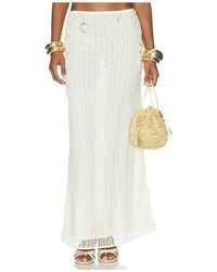 PATBO - Pearl Mesh Long Skirt - Lyst