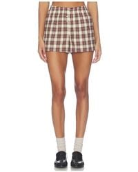 CISSA - Minifalda The Boxer En Color Marrón Talla (También En M, S, Xs) - Lyst