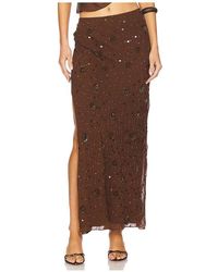 Mirror Palais - Beaded Low Rise Skirt - Lyst