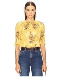 Ulla Johnson - Pippa Short Sleeve Blouse - Lyst
