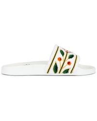 CASABLANCA - Embroidered Terry Slider - Lyst