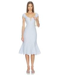 LOBA - Bonita Eyelet Midi Dress - Lyst