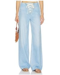 Mother - The Laced Up Smoothie Sneak Jeans - Lyst