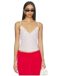 Bella Venice - X Revolve Sila Slip Top En Color Blanco Talla (También En Xs, S, M) - Lyst