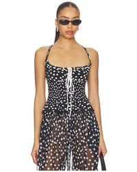 Leslie Amon - Satin Top - Lyst