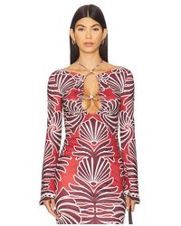 Seven Wonders - Sienna Sleeved Top En Color Rojo Talla (También En M, S, Xl, Xs) - Lyst