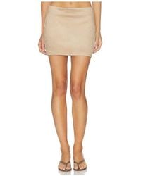 superdown - Patsie Faux Suede Mini Skirt - Lyst