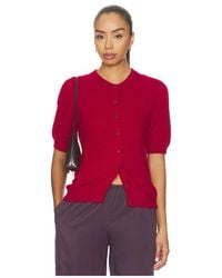 NAADAM - Atelier Costal Cashmere Short Sleeve Cardigan - Lyst