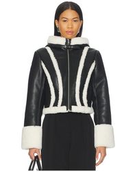 Fleur du Mal - Leather & Fur Collar Jacket - Lyst