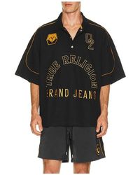 TRUE RELIGION - Multi Logo Oversized Polo - Lyst