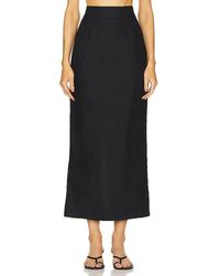 Posse - Falda Midi Emma Pencil En Color Negro Talla (También En M, S, Xl, Xs) - Lyst