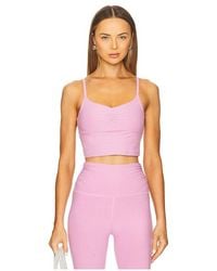Beyond Yoga - Spacedye Raise The Barre Shirred Cropped Tank Top - Lyst