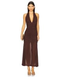 Bardot - X Revolve Sephera Halter Mesh Midi Dress - Lyst