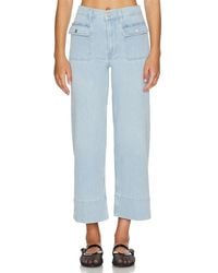 FRAME - JEAN DROIT CROPPED THE 70S - Lyst