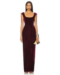 SAU LEE - Brooke Velvet Gown - Lyst