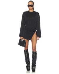 The Attico - Drape Slit Mini Dress - Lyst