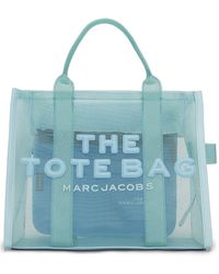 Marc Jacobs Tote bag small en mesh - Bleu