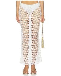 superdown - Dinah Crochet Maxi Skirt - Lyst